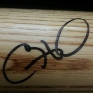 Cole Hamels Autographed Bat